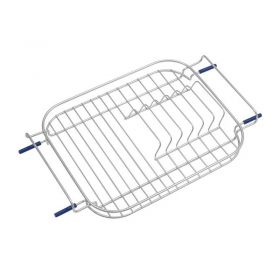 Escurre platos acero inoxidable cromado brillante accesorio piletas encastre 378mm x 256mm