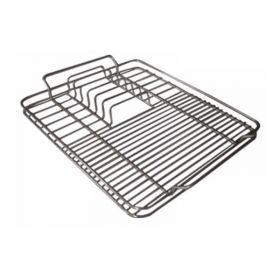 Escurre platos acero inoxidable cromado brillante accesorio piletas encastre 390mm x 330mm