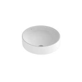 Bacha lavatorio porcelana de apoyo redonda blanco brillante 210mm x 400mm x 400mm