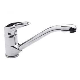 Griferia cocina acero Alerce lever mesada cromado brillante