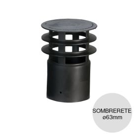 Sombrerete ventilacion polipropileno union deslizante ø63mm