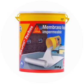 Membrana liquida impermeabilizante techos acrilica Sikafill blanco balde x 20kg