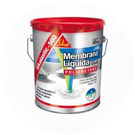 Membrana liquida impermeabilizante techos acrilica Sikalastic-560 con poliuretano blanco lata x 20kg