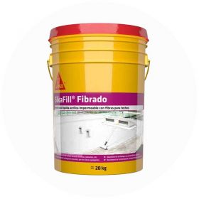 Membrana liquida impermeabilizante acrilica Sikafill fibrado techos transito ocasional blanco balde x 20kg