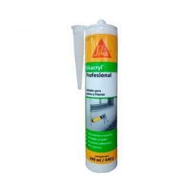 Sellador acrilico multiuso Sikacryl Profesional Premium interior/exterior blanco cartucho x 280ml