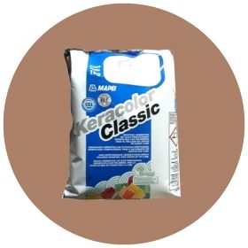 Pastina Keracolor classic ceramicos/porcellanatos/piedras juntas construccion seco hasta 6mm interior/exterior 142-marron bolsa x 1kg