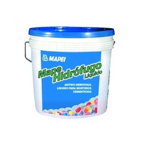 Aditivo hidrofugo morteros cementicios Mape liquido balde x 20kg