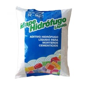 Aditivo hidrofugo morteros cementicios Mape liquido sachet x 5kg