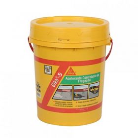 Aditivo acelerante fragüe hormigones y morteros Sika-5 balde x 20kg