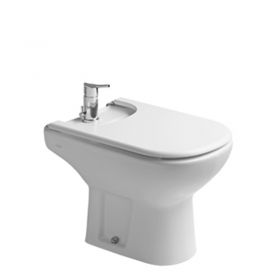 Bidet Bari 1 agujero apto tapa blanco brillante 358mm x 375mm x 525mm