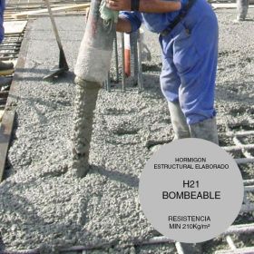 Hormigon estructural elaborado H21 bombeable x m³