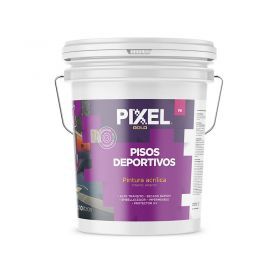 Pintura pisos deportivos acrilico PD alto transito impermeable secado rapido interior/exterior blanco balde x 10l