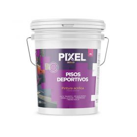Pintura pisos deportivos acrilico PD alto transito impermeable secado rapido interior/exterior blanco balde x 20l