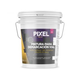 Pintura demarcacion vial acrilico PDV alta visibilidad larga duracion sin solventes blanco mate balde x 10l