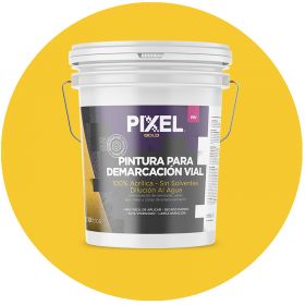 Pintura demarcacion vial acrilico PDV alta visibilidad larga duracion sin solventes amarillo mate balde x 10l