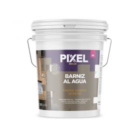 Barniz acrilico al agua BA absorbente UV alta resistencia interior/exterior transparente brillante balde x 20l
