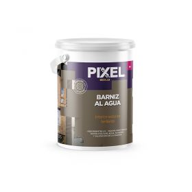 Barniz acrilico al agua BA absorbente UV alta resistencia interior/exterior transparente brillante balde x 4l