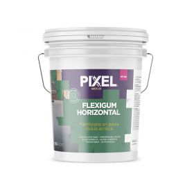 Membrana liquida doble acrilica impermeabilizante Flexigum MP-600 techos transitable en pasta blanco balde x 10kg