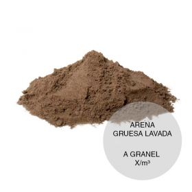 Arena gruesa construccion revoques hormigones compactacion suelos lavada granel x m³