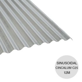 Chapa sinusoidal acanalada Cincalum cubiertas livianas C25 0.5mm x 1.1m x 12m