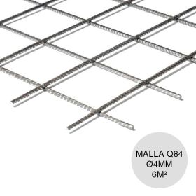 Malla acero Q84-Q92-F10 mini ø4mm armadura distribucion separacion 150mm x 150mm medidas 2000mm x 3000mm x 6m²