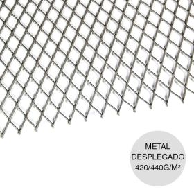 Metal desplegado mediano hoja x 420/440g/m² x 750mm x 2000mm